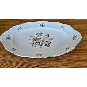 Vtg Mitterteich Bavaria Charming Barbara Germany Serving Plate Platter 15"x10"